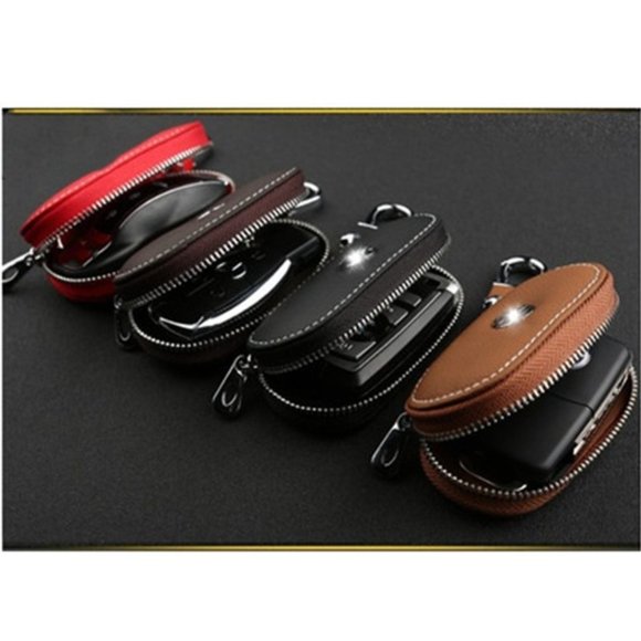 Multi Brand Tesla Leather Black Key Cover #714 - Picture 8 of 10